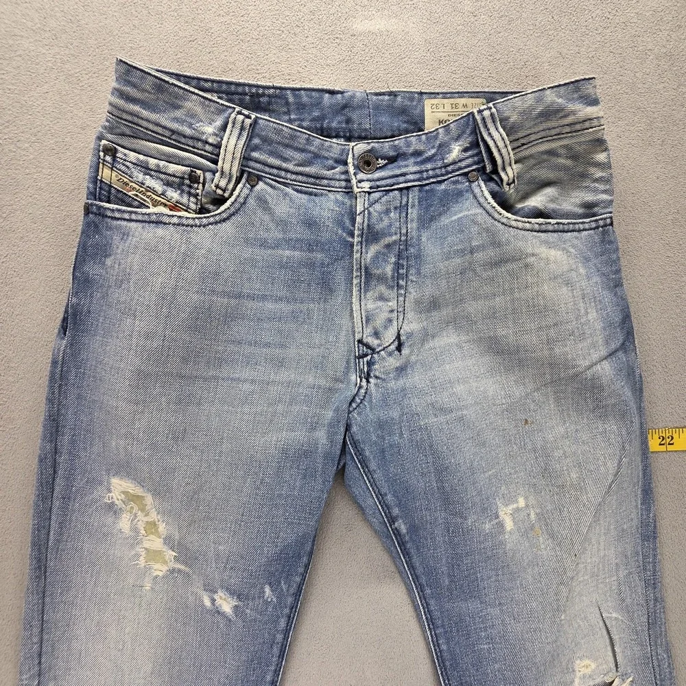 Diesel Jeans Mens 31x32 Blue Koffha Regular Bootcut Made Italy Button Fly 0071J